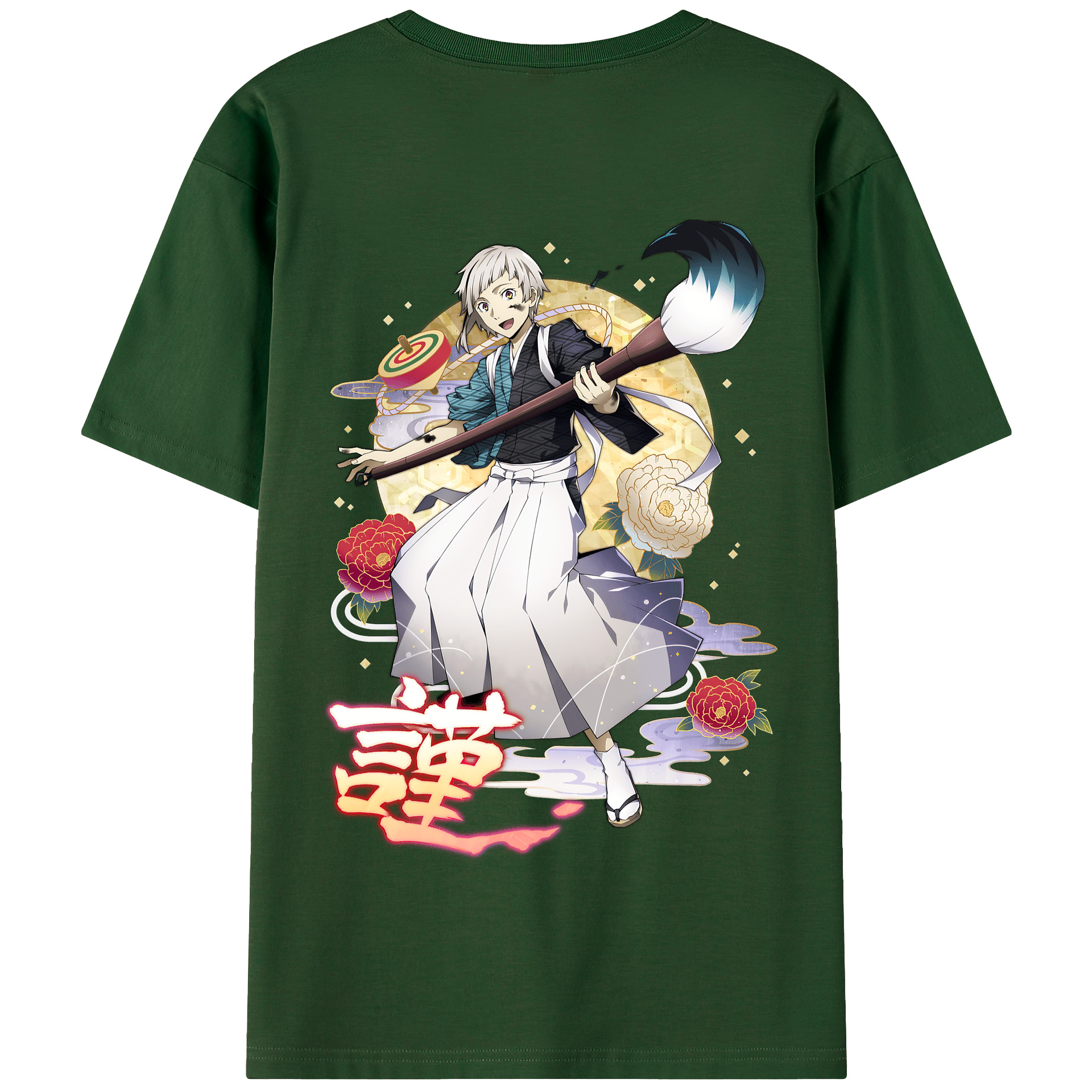 （画像用） 文豪ストレイドッグス Bungo Stray Dogs 綿100％半袖Tシャツ（背面プリント）